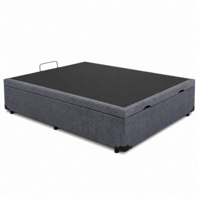 Base Box Ba� Casal Confort Linh�o Petr�leo Blindado 138x188x45 cm - Issacar
