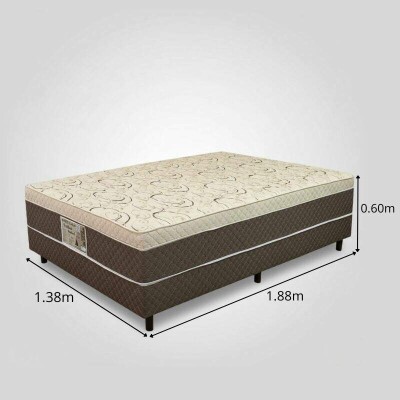 Unibox Casal Ortop�dico Rondoconfort Rondom�veis - 138x188x60 cm