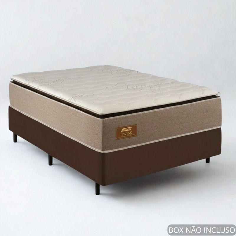 Colchão Casal Twins 138x188x34 Molas BlueWave - Gazin | Suporta