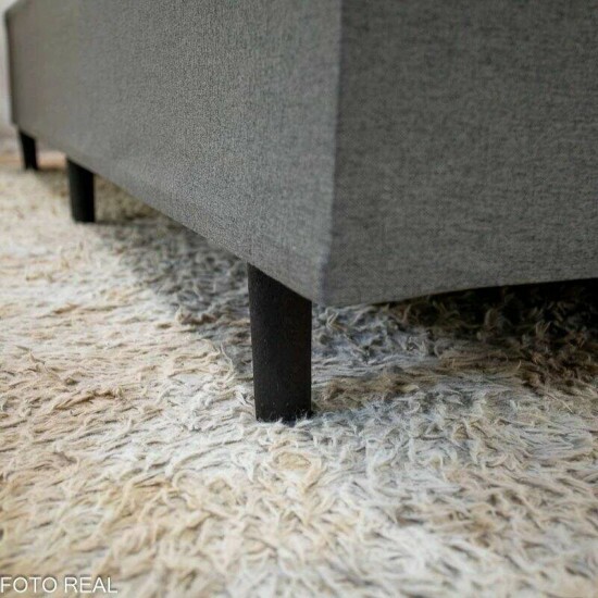 Colch�o Casal Molas Ensacadas BlueWave Texas Gazin + Base Box Casal Universal Linho Grafite Gazin - 138x188x69