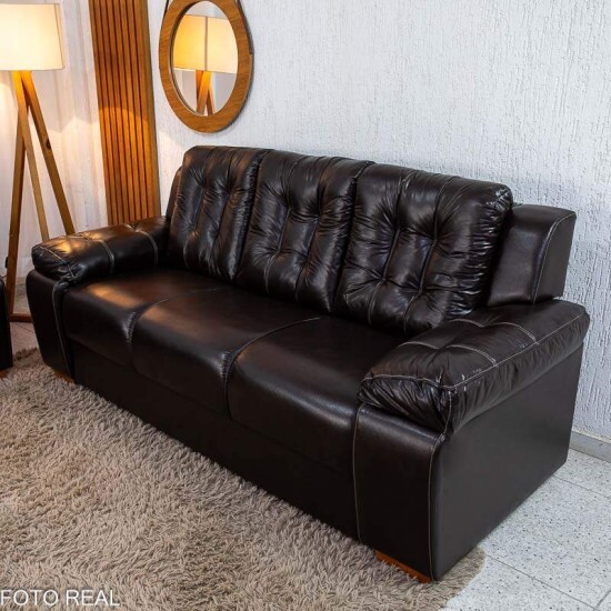 Sof� 3 e 2 Lugares 240 Courino Caf� Rondom�veis