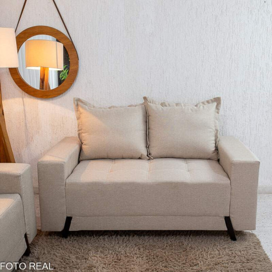 Sof� 3 e 2 Lugares 8100 Linho Bege 24