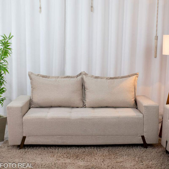 Sof� 3 e 2 Lugares 8100 Linho Bege 24
