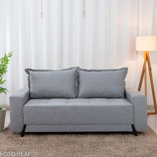 Sof� 3 Lugares 8100 Linho Cinza 27 - 2,00m
