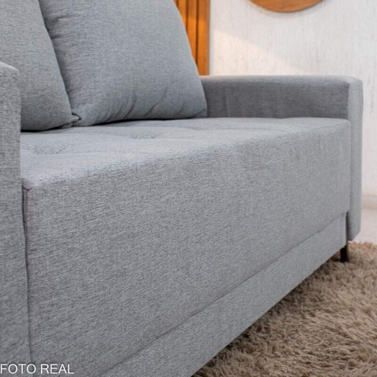 Sof� 3 Lugares 8100 Linho Cinza 27 - 2,00m