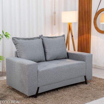 Sof� 2 lugares 8100 1.55m Linho Cinza 27