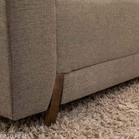 Sof� 2 Lugares 8100 Linho Marrom 25 - 1,55m