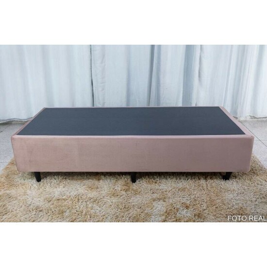 Base Box Solteiro Rosa 88x188x42 - Anjos