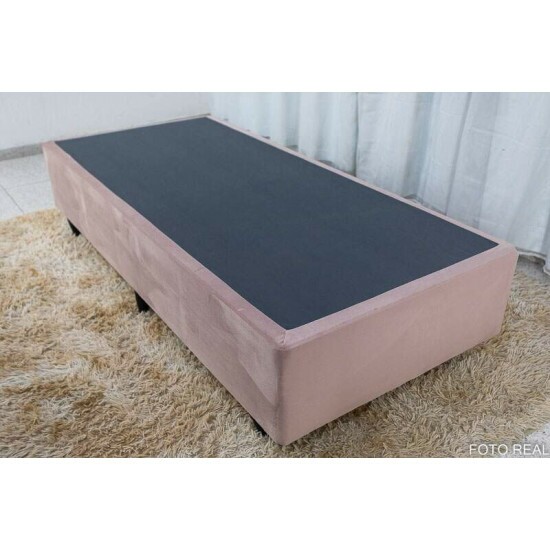 Base Box Solteiro Rosa 88x188x42 - Anjos