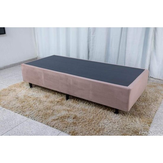 Base Box Solteiro Rosa 88x188x42 - Anjos