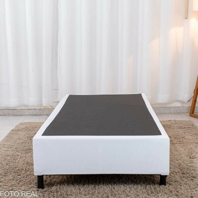 Base Box Solteiro Korino Branca 88x188x37 - Ortobel