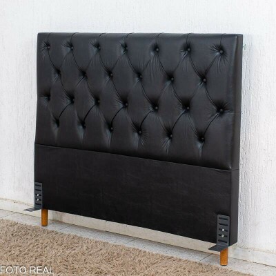 Cabeceira Casal Vit�ria Korino Preto Larg. 1.40m