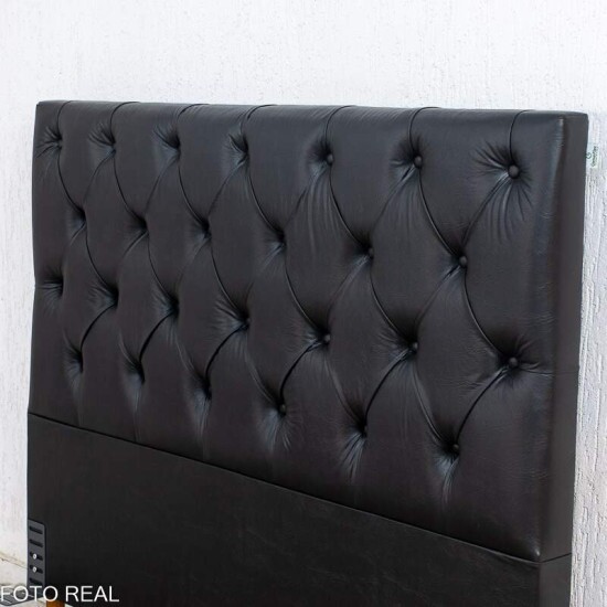 Cabeceira Queen Vit�ria Korino Preto Larg. 1.60m