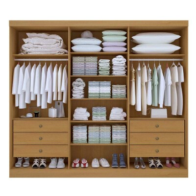 Guarda-roupa Monte Carlo 6 Portas Cinamomo/Off White Larg. 2.32m - D Doro