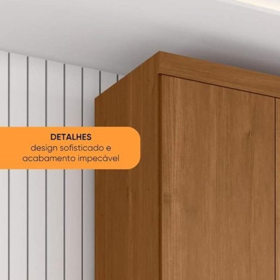 Guarda-roupa Casal 2,68m Alvorada Nature 6 Portas 6 Gavetas 100% MDF - Bianchi