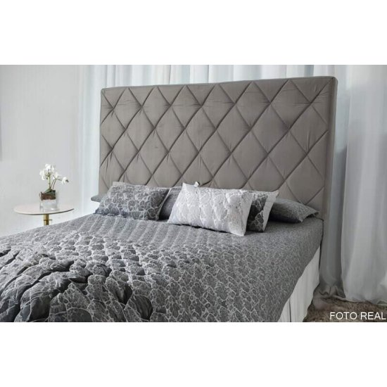 Cabeceira Casal 1,40m Paris Sued Cinza