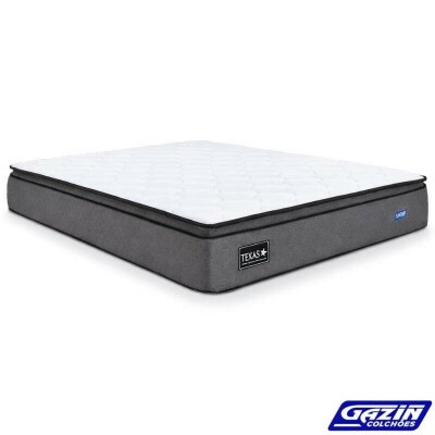 Colch�o Casal Texas Molas Ensacadas 138x188x29 - Gazin | Suporta at� 240kg