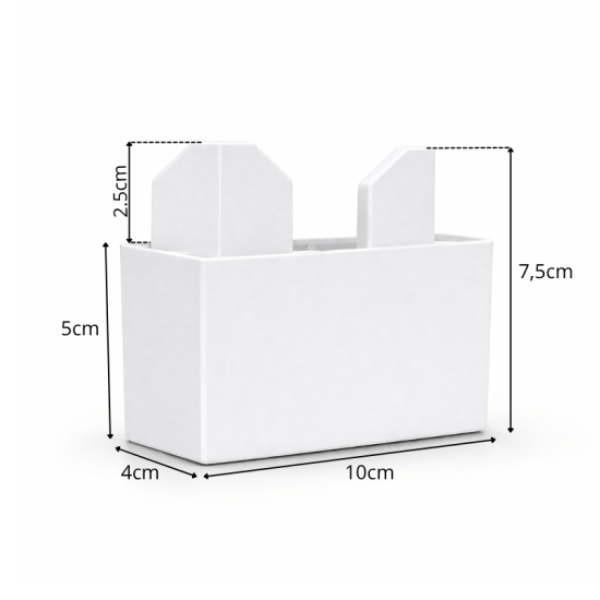 Kit 6 P�s Pl�stico Branco - Sall�to