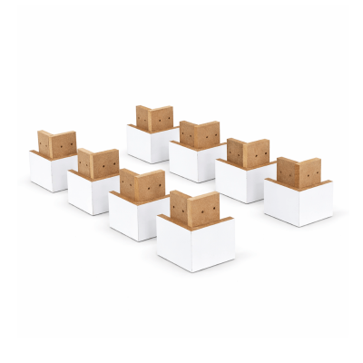 Kit 8 P�s Madeira Branco - D Doro