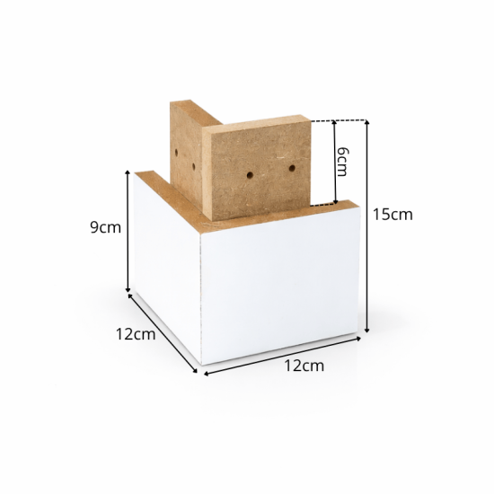 Kit 8 P�s Madeira Branco - D Doro