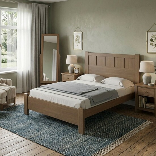 Cama Casal Prim�cia Plus Castanho Larg. 1.53m - D Doro