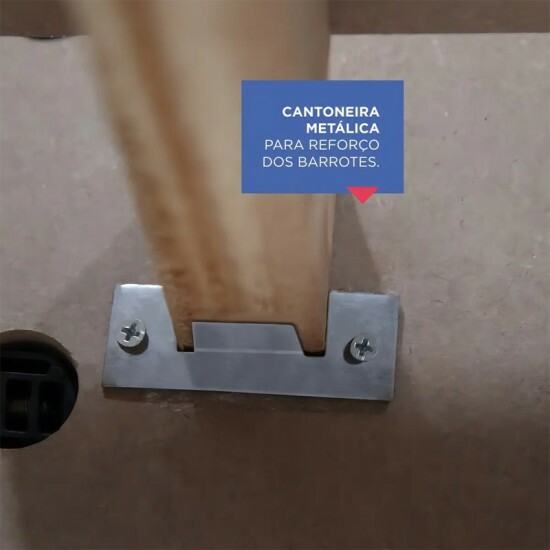 Cama Casal Prim�cia Plus Castanho Larg. 1.53m - D Doro