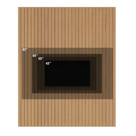 Painel Ripado Ni�gara Larg. 1.95m Freij� para TV\\\'s at� 82\\\'\\\' - Colibri