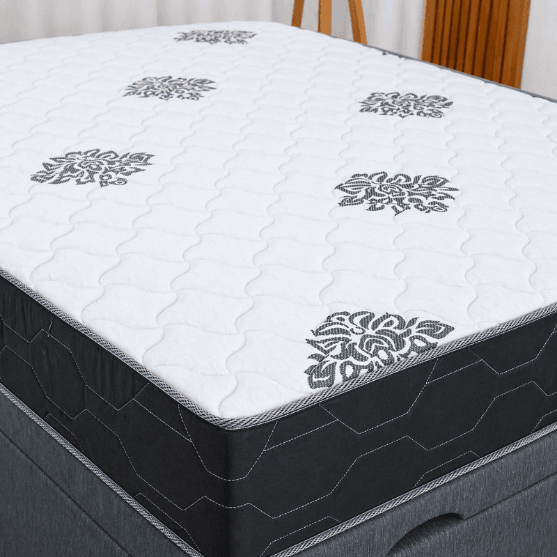 Colchão Casal Star Plus - Inovaflex + Box Baú Prime Confort Corino