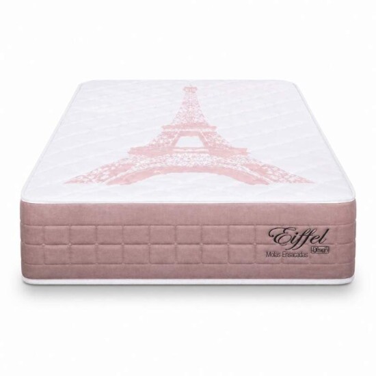 Colch�o Solteiro Eiffel Molas Ensacadas Rosa 88x188x26 - Anjos
