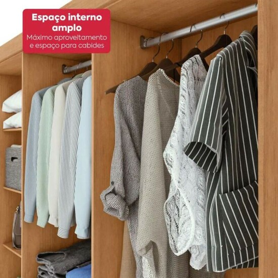 Guarda-roupa Andara Am�ndoa 8 Portas 4 Gavetas Larg. 2.36m - M�veis Lopas