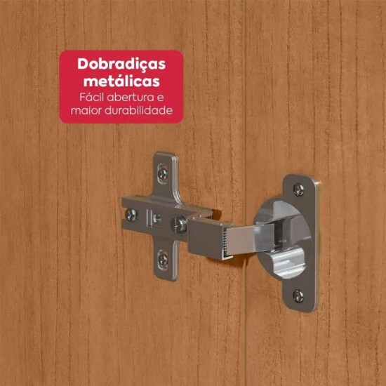 Guarda-roupa Andara Am�ndoa Clean C/Espelho 8 Portas 4 Gavetas Larg. 2.36m - Lopas