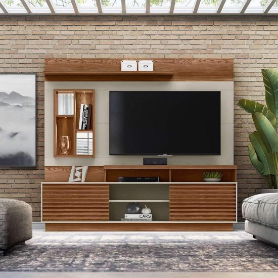 Home 2,00m Eldorado Freij�/Off White para TV at� 65\" - Linea Brasil