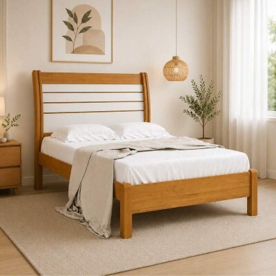 Cama Casal Esmeralda Plus Cinamomo/Off - D Doro