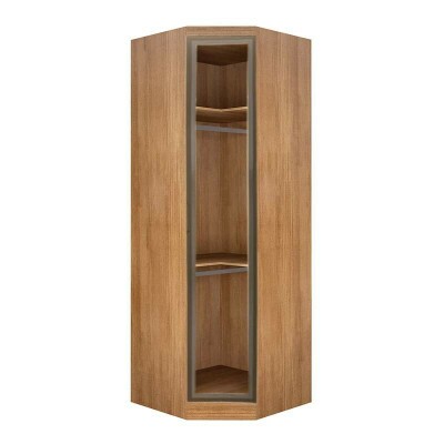 Modulado Rizon Canto Obl�quo Cumaru Larg. 0.827m C/Porta de Vidro - Novo Horizonte