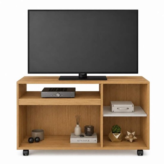 Rack Seleto Candian 1.21m Cinamomo/Off TV at� 49 Polegadas - JCM