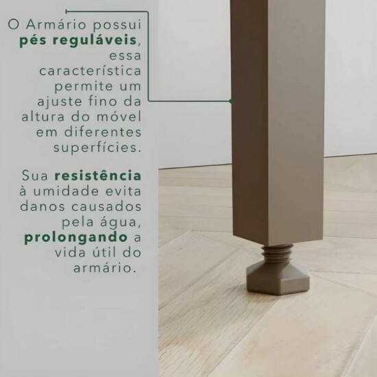 Torre Quente Cozinha P�rola + Balc�o 1.20m + A�reo 2 Portas 1.20m Branco/Cinamomo - Sall�to