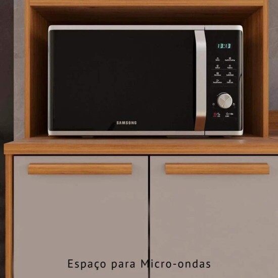 Torre Quente Fl�rida + Arm�rio A�reo Florida Ripado 1.20m Cinamomo/Off - Sall�to