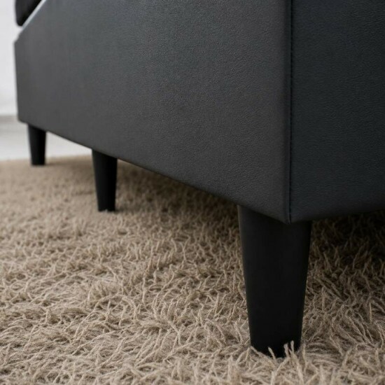 Colch�o Solteiro Espuma Lestespuma + Base Box Solteiro Korino Preto Ortobel - 88x188x51 cm