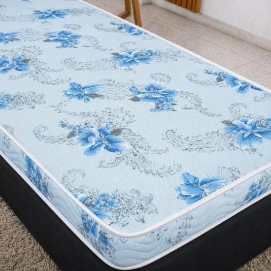 Colch�o Solteiro Espuma Dream Soft Ortobom + Base Box Solteiro Korino Preto Ortobel - 88x188x49