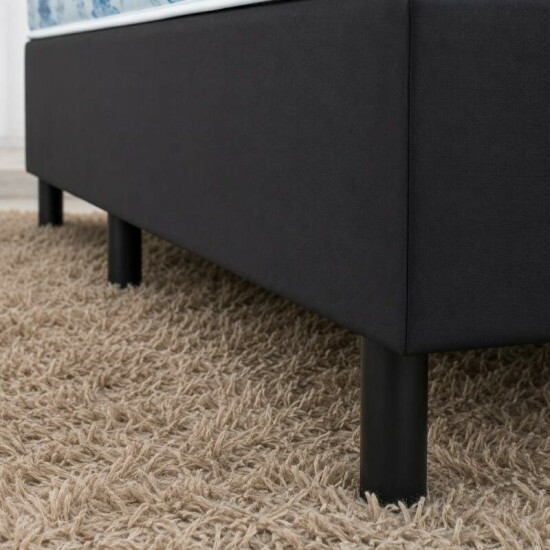 Colch�o Solteiro Espuma Dream Soft Ortobom + Base Box Solteiro Korino Preto Ortobel - 88x188x49