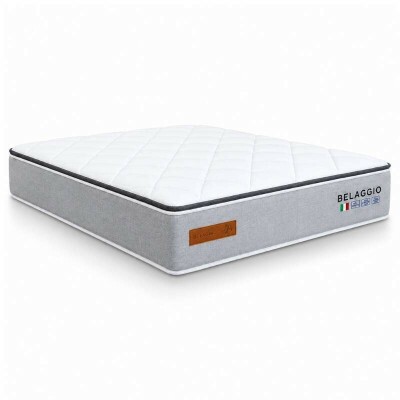 Colch�o Casal Molas Ensacadas Belaggio Bianchi 138x188x32 cm | Suporta at� 400kg