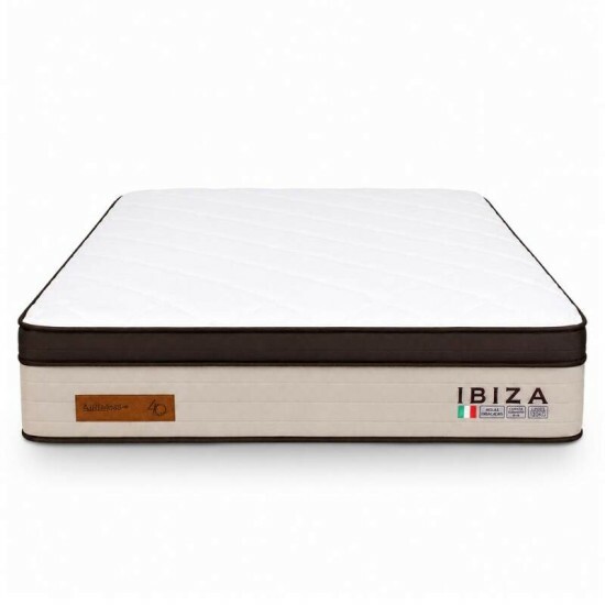 Colch�o Casal Molas Ensacadas Ibiza Bianchi 138x188x33 cm | Suporta at� 400kg