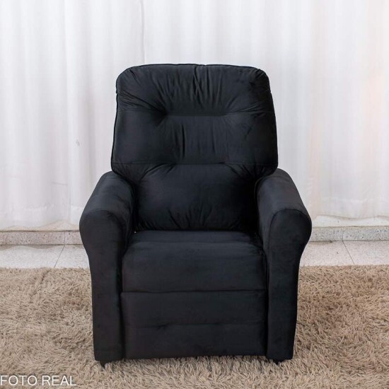 Poltrona Reclin�vel Clio MX-24 Veludo Preto 451