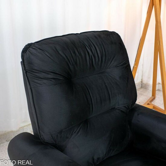 Poltrona Reclin�vel Clio MX-24 Veludo Preto 451