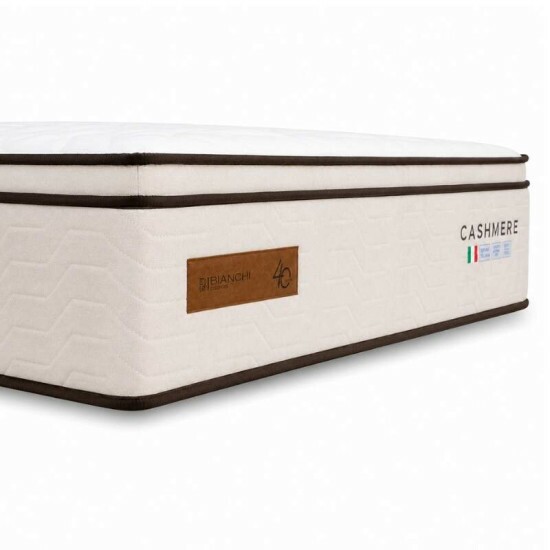 Colch�o Queen Molas Ensacadas Cashmere Prime Bianchi 158x198x35 cm | Suporta at� 400kg