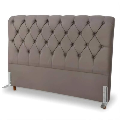 Cabeceira Casal Lav�nia Larg. 1.40m Sued Cinza