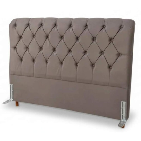 Cabeceira Casal Lavnia Larg. 1.40m Sued Cinza