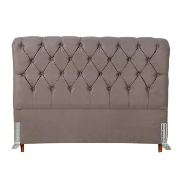Cabeceira Casal Lavnia Larg. 1.40m Sued Cinza