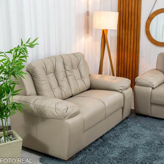 Sof� 3 e 2 lugares 240 Courvin Areia - Rondom�veis