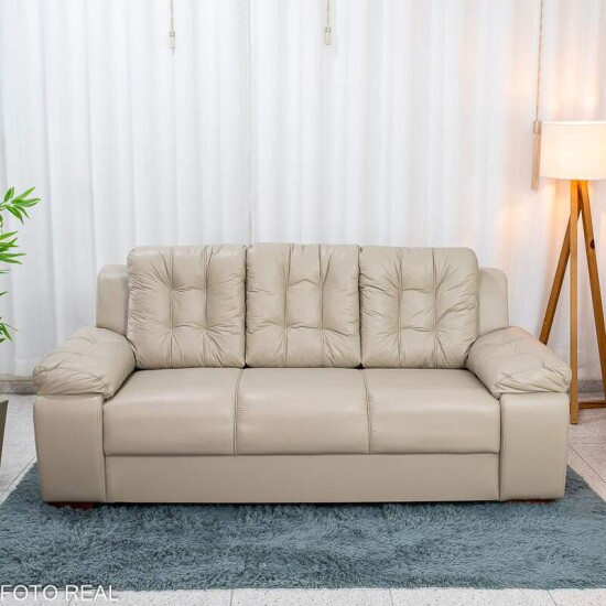 Sof� 3 Lugares 240 Courvin Areia Larg. 2.03m - Rondom�veis
